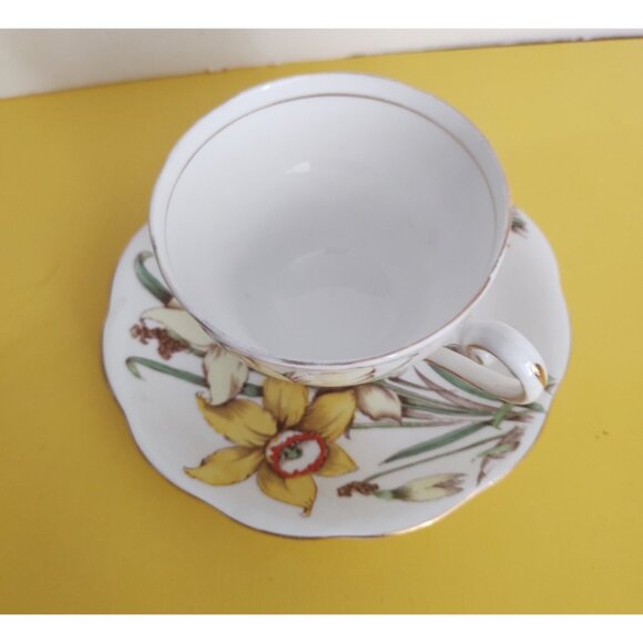 Vintage Royal Standard Teacup and Saucer Golden Gleam 1930's - Picture 5 of 11